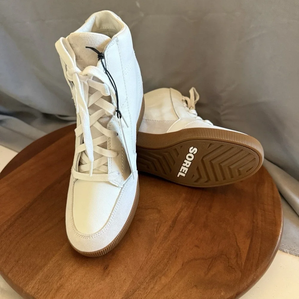 Sorel Women Out N‎ About Wedge Bootie Sea Salt/Gum NL4913-125 size 10 Waterproof